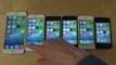 iOS 9 Beta: iPhone 6 Plus vs. iPhone 6 vs. iPhone 5S/5C/5 vs. iPhone 4S - Internet Speed Test! (4K)