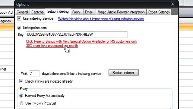 Magic Submitter Indexing Service