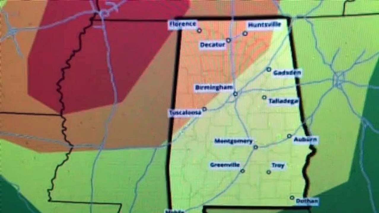 URGENT WARNING: Tornados Expected Alabama, Tennessee, Mississippi
