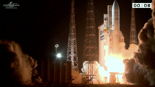Launch of Heavy Lift Ariane 5 with Intelsat 29e (VA-228)
