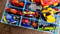 CARS 2 World Grand Prix 10 Car Race Launcher Hot Wheels Toys Disney Pixar Cars Carrying Case