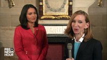 Rep. Tulsi Gabbard reacts to the State of the Union