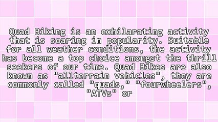 Why Is Quad Biking So Popular in The UK?