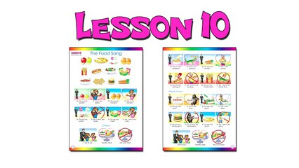 “The Food Song” (Level 2 English Lesson 10) CLIP - Healthy Food, Educational Song, Kids Education