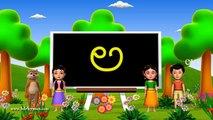 Learn Telugu Alphabet ( Vowels అ ఆ ఇ ఈ a aa i ii ) - 3D Animation Telugu Rhymes