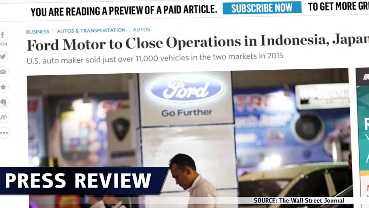 Ford schliesst Unternehmen in Japan