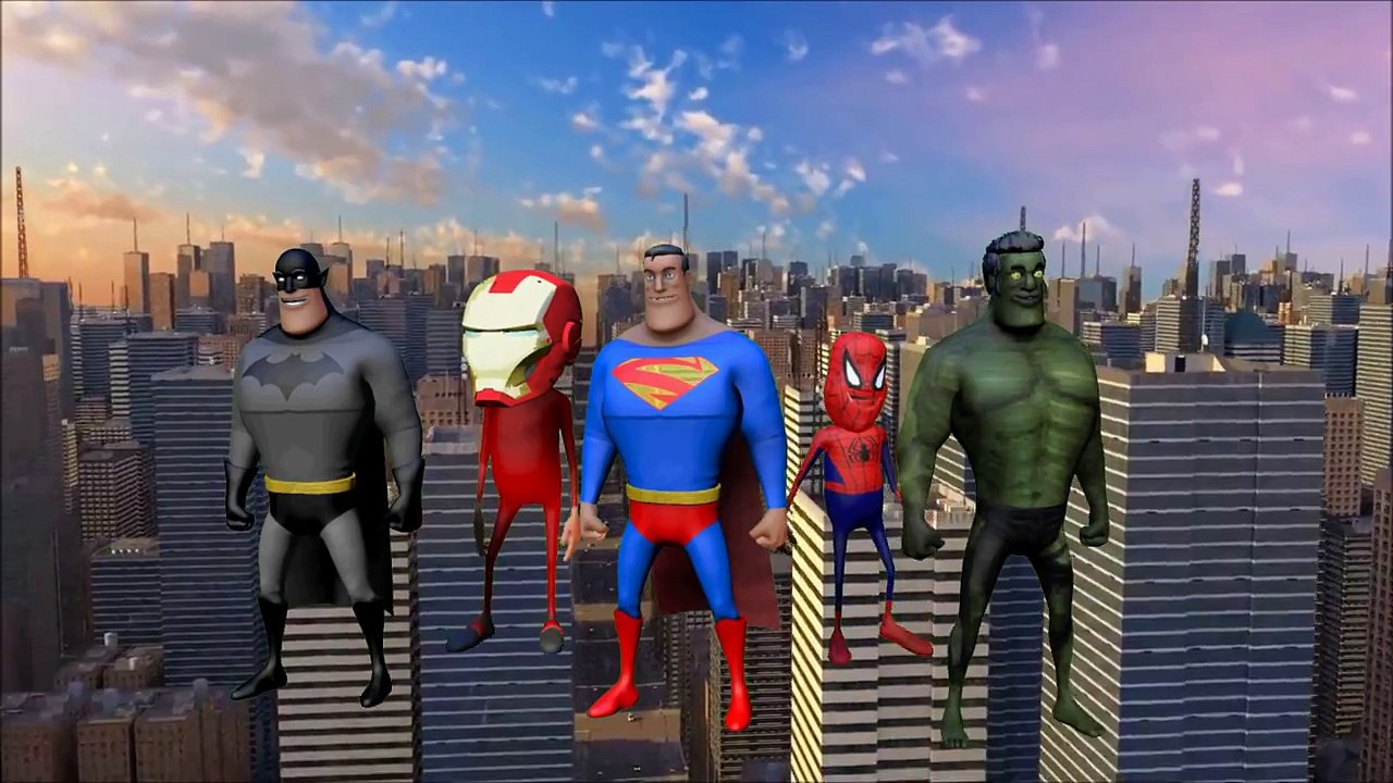 ABC Song Nursery Rhymes: Hulk Spiderman Iron Man Superheroes | Kids Playground