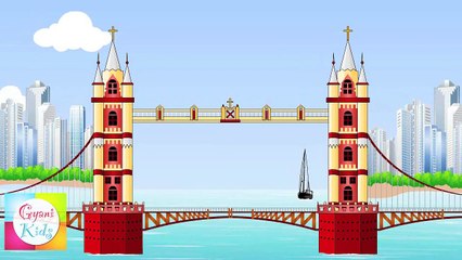 London Bridge is Falling Down Nursery Rhyme | Cartoon Animation Songs For Children