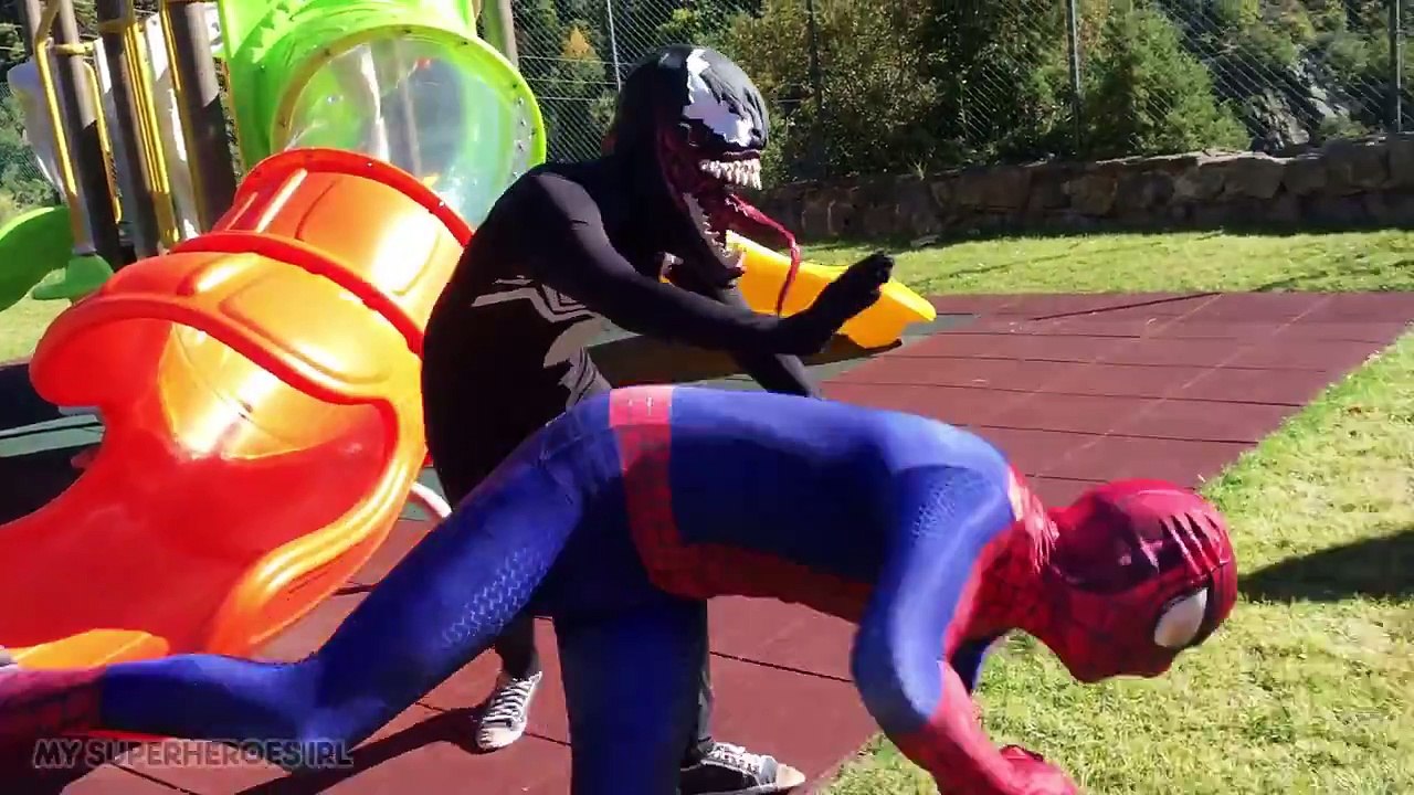 Venom Epic Battle vs Spiderman in Real Life - Superhero Short Movie