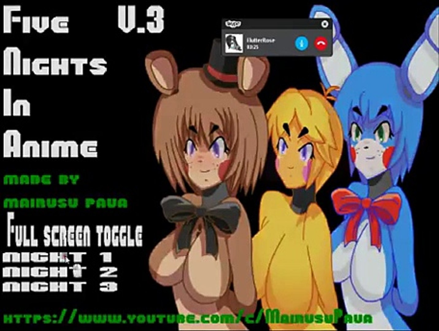 Bonnie Plays Five Nights in Anime 3D 🥵 