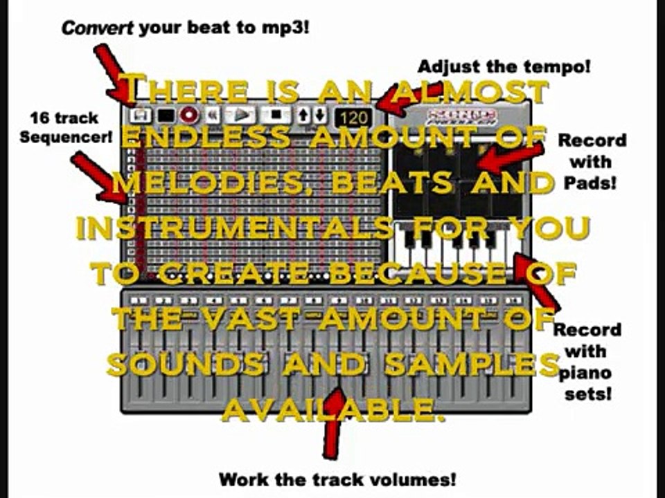 Sonic Producer Music Sequencer - Make Your Own Beats Online