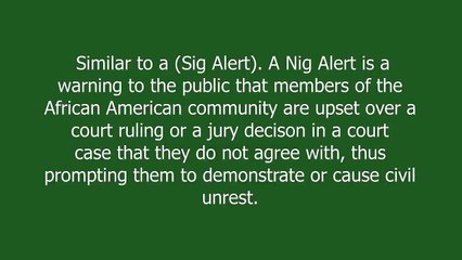 Nig Alert meaning and pronunciation