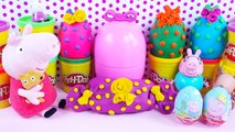 Kinder surprise eggs Peppa pig MLP Sofia the first Play doh gift package eggs Cars 2