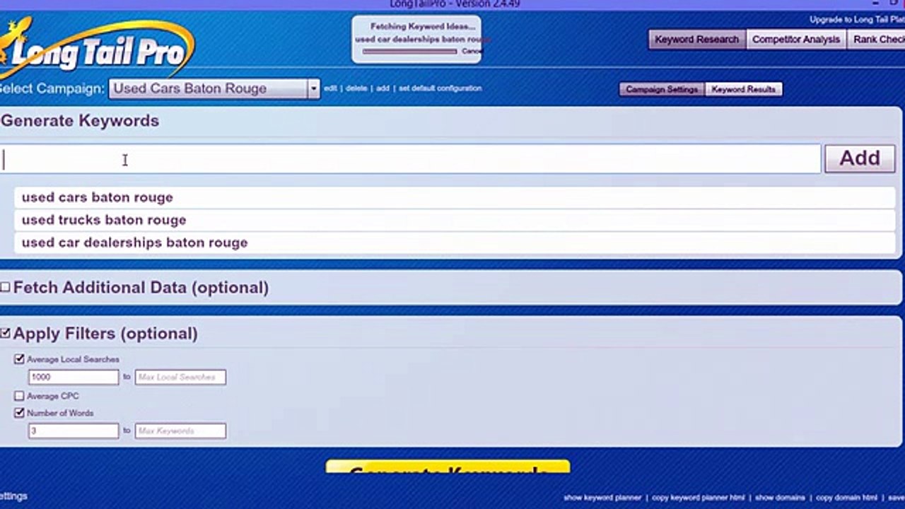 Long Tail Pro - Using Long Tail Pro for Competitor Analysis