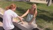 Arm Wrestling Prank - Girl laughing while my arm is broken