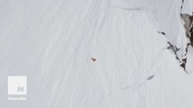 Footage released of pro-skier's terrifying 1,000-foot fall down mountain