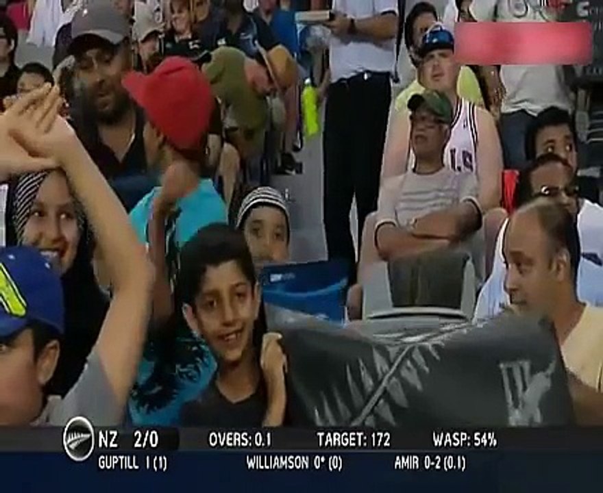 Mohammad Amir bowling First over in International Cricket