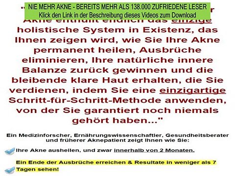 akne was ist akne - akne bekämpfen tipps - nie mehr akne system erfahrungen