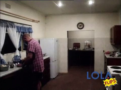 Man Gets Knocked Out By Frying Pan