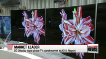 LG Display tops global TV panel market in 2015: Report