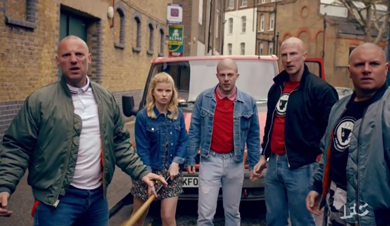 Skinheads facing gays and Muslims