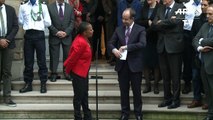 Taubira quitte son ministère à vélo et sous les applaudissements