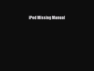 [PDF Download] iPod Missing Manual [Download] Online