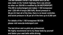 M3 BITURBO 1100HP vs FERRARI MODENA