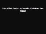 (PDF Download) Days of Awe: Stories for Rosh Hashanah and Yom Kippur PDF