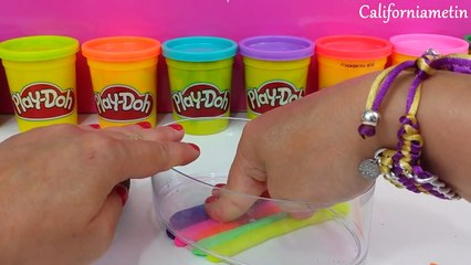 Play Doh How To Make Rainbow Dippin Dots Donut