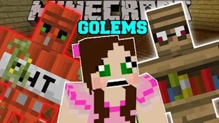 PopularMMOs Pat and Jen Minecraft: TOO MANY GOLEMS! Mod Showcase GamingWithJen