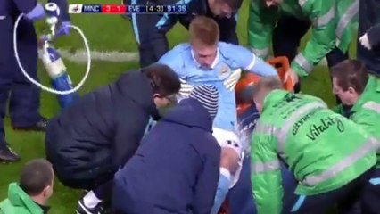 De Bruyne injury vs Everton League Cup