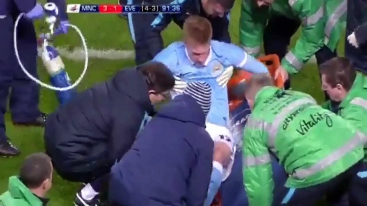 De Bruyne injury vs Everton League Cup
