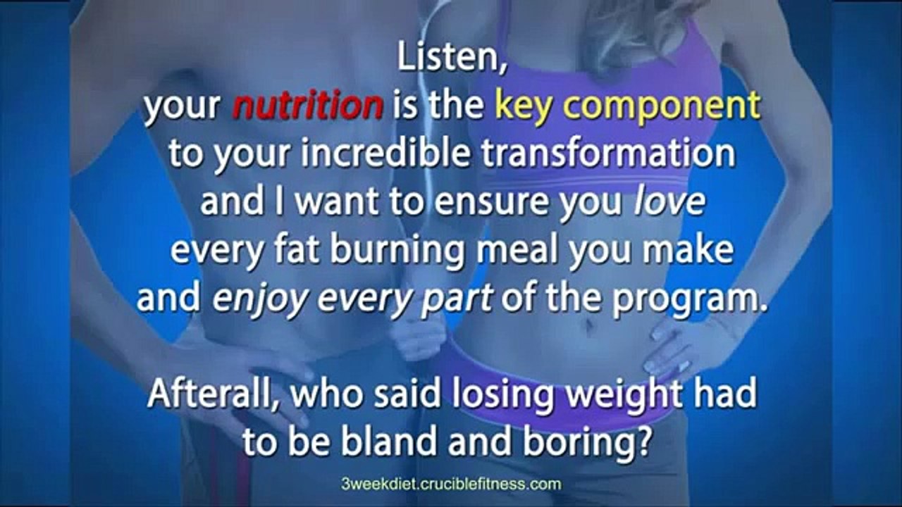 The 3 Week Diet Fat Loss Cookbook Add-On - Healthy Recipes For Weight Loss