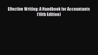 (PDF Download) Effective Writing: A Handbook for Accountants (10th Edition) PDF