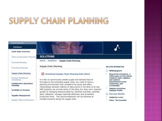 Supply Chain Planning