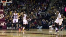 LeBron James Slams Home an Alley-Oop Off the Backboard!