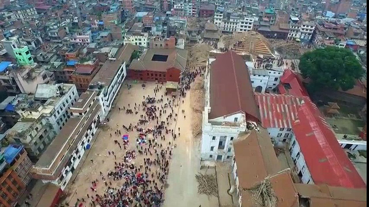 Drone Footage Captures Aftermath of Nepal Earthquake  Disastrous Earthquakes