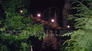Testing Of Flight Of The Hippogriff Coaster (Partial View) WWoHP At Universal Studios Hollywood