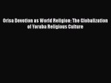 [PDF Download] Orisa Devotion as World Religion: The Globalization of Yoruba Religious Culture