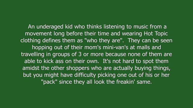 mall punk meaning and pronunciation