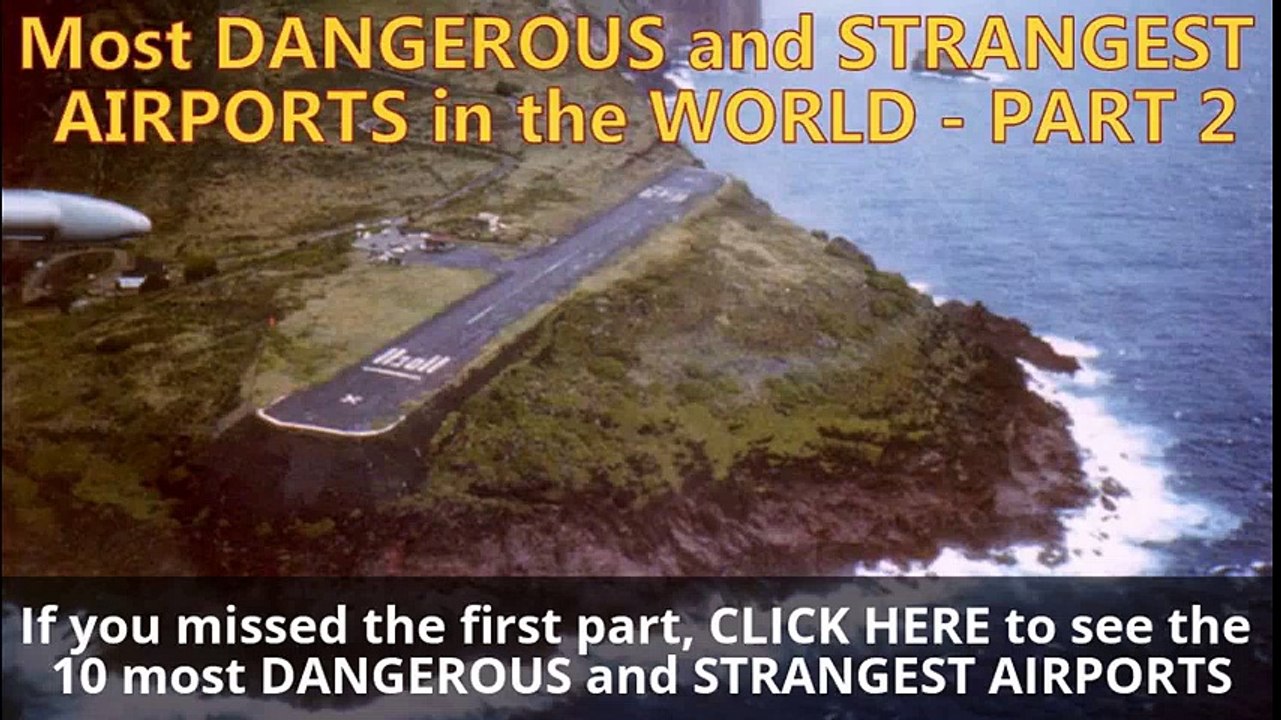 25 most DANGEROUS and STRANGEST AIRPORTS in the WORLD! 2 - Most amazing & crosswind landings!  Crosswind Landing