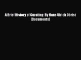 A Brief History of Curating: By Hans Ulrich Obrist (Documents)  Free PDF