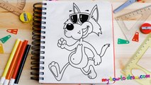 How to draw a Cartoon Cat - Easy Drawing Lessons