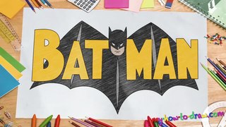 How to draw the Batman Logo - Old Retro Vesion