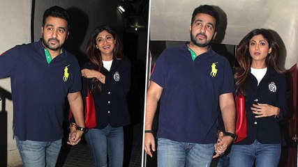 Shilpa Shetty And Raj Kundra Watch Airlift