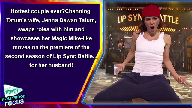 Channing Tatum Gets Lap Dance From Jenna on Lip Sync Battle