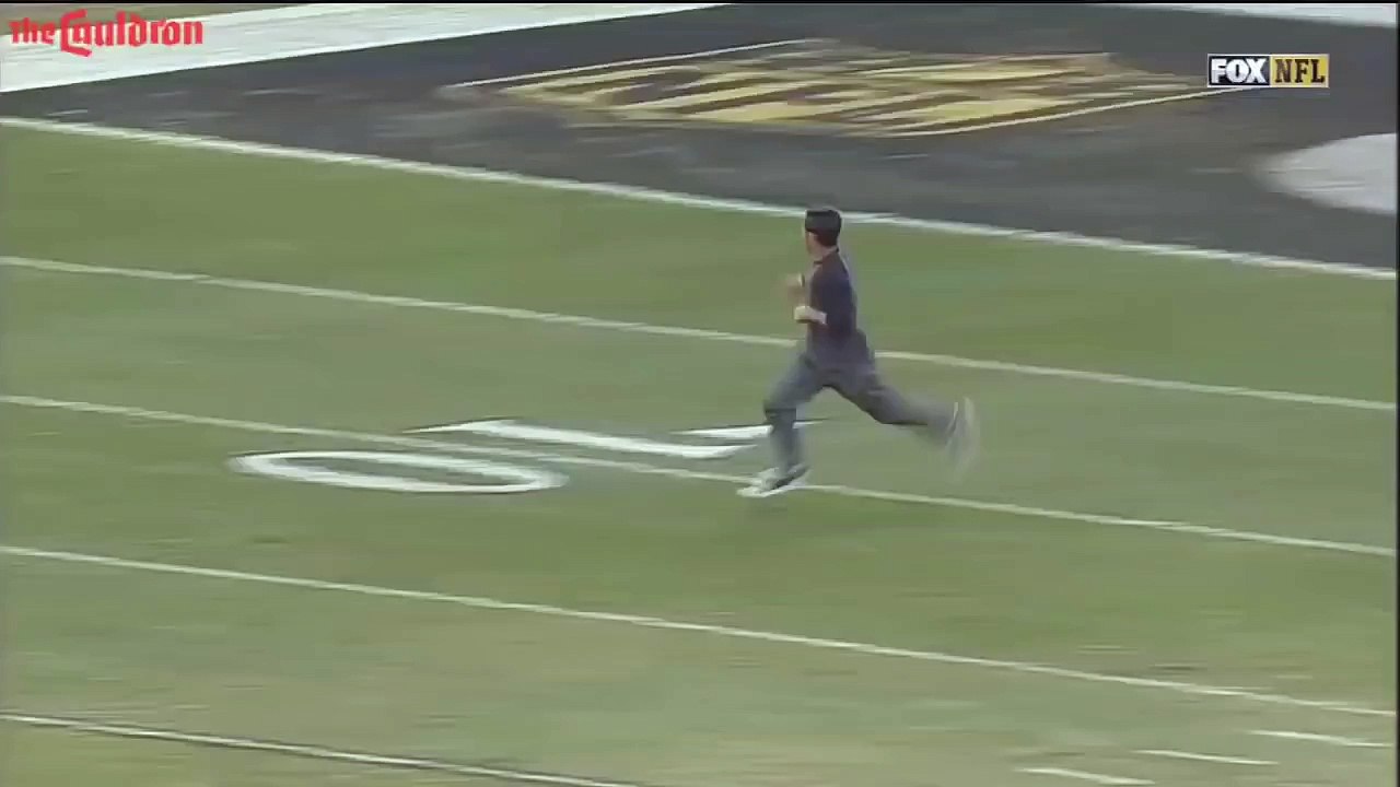 Fan Runs On Field And Gets Tackled By Vikings Safety!