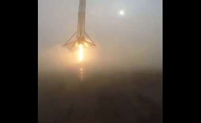 Failed SpaceX landing of Falcon 9 on droneship Video by Elon Musk