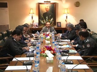 CM Sindh calls on Law & Order meeting (28-01-2016)